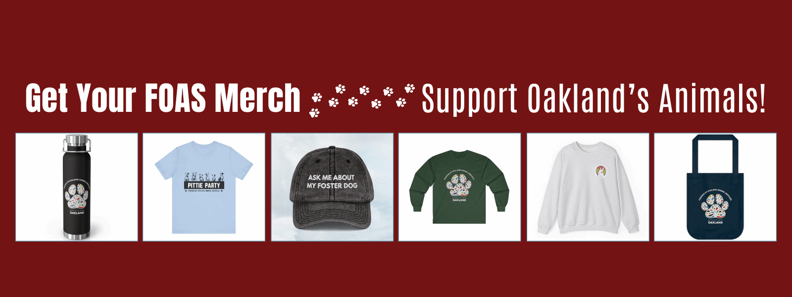 Shop FOAS stores and support Oakland’s animals!